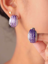 Luxe Ruby & Multicolor Stud Earrings