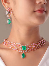 Aurora Luxury Diamond Choker Set