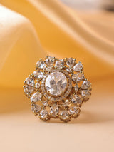 Gulzar Kundan Statement Ring