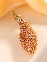 Peacock brooch