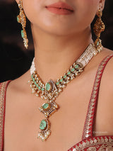 Rajwada Polki Bridal Statement Choker Set