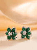 Petal Radiance Designer Earrings Invisible Setting