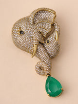 Gajraj Emerald Luxe Brooch