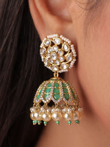 Polki Statement Jhumkas