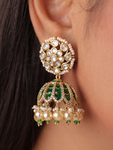 Polki Statement Jhumkas