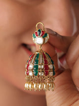 Aarohi Kundan Jhumka Earrings