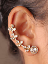 Iraaya Polki Leaf Ear Cuff (Non-Piercing)
