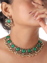 Rajwada Polki Choker Set