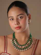 Aaranya Polki Beads Heritage Set