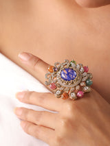 Navrang Royale Polki Cocktail Ring