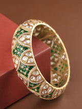 Royal Meenakari Kundan Kada Bangle Openable