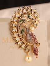 Mayura Vinyasa Pearl Brooch