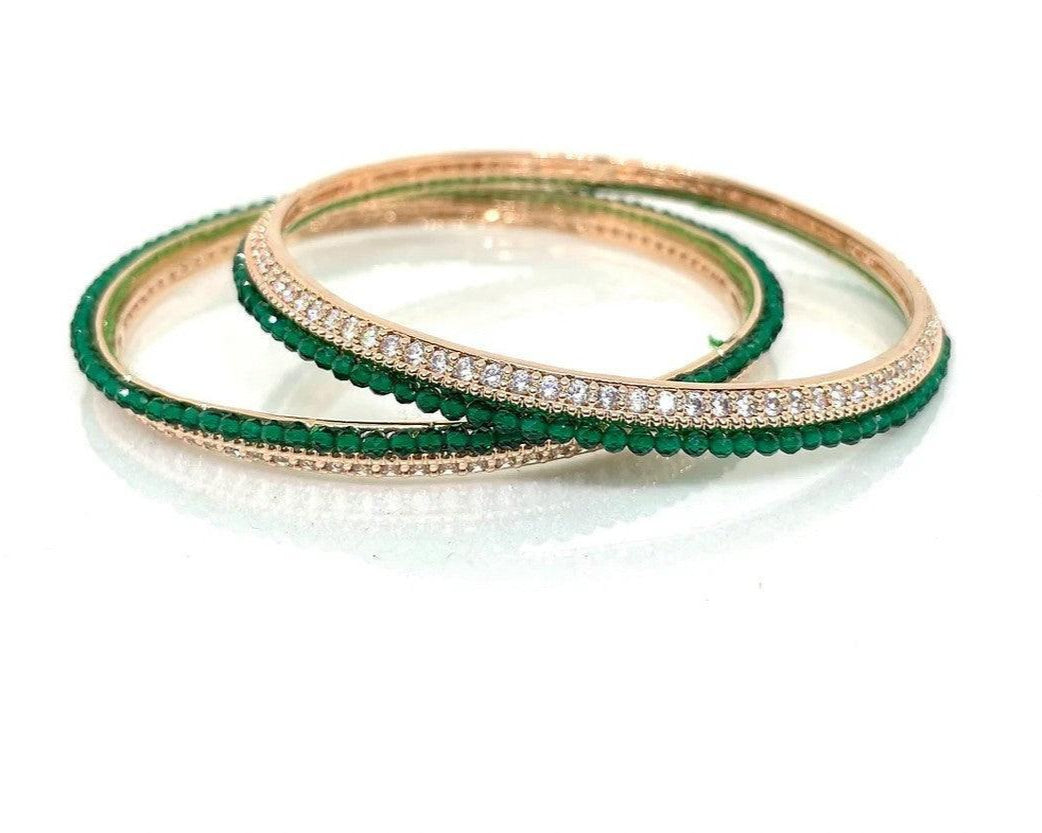Bangles with Emerald and Ruby Stones - MR Jewels