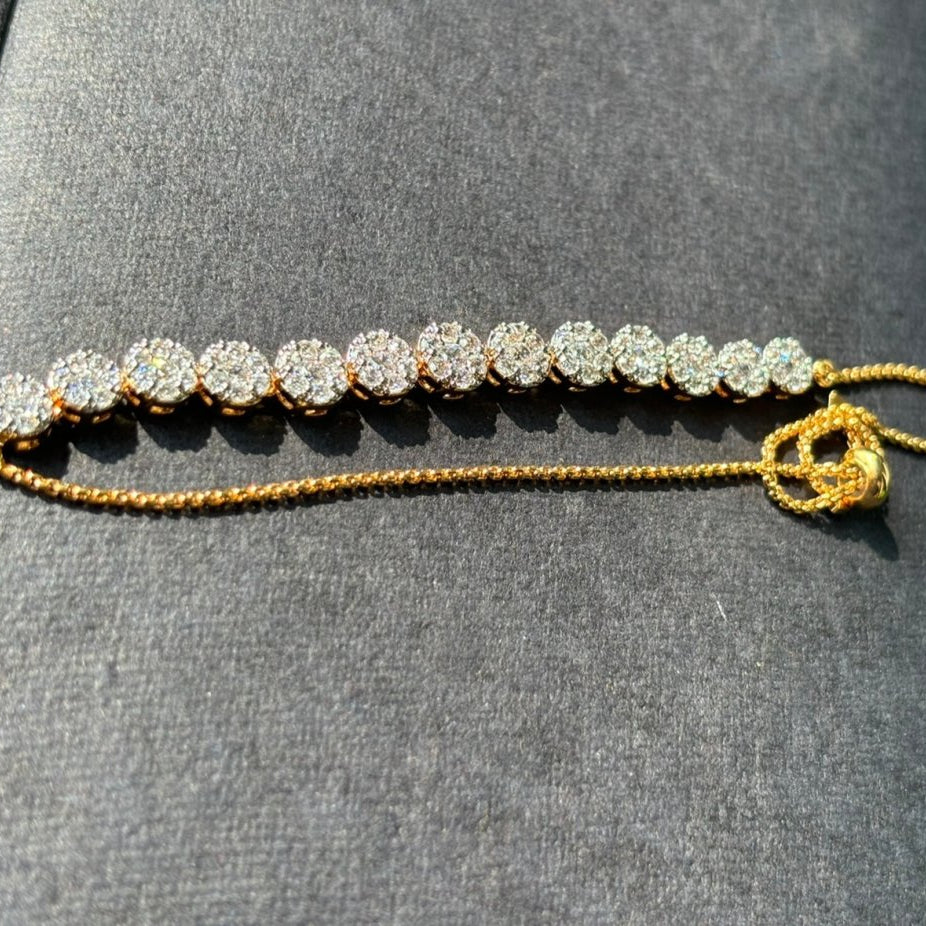 Beautiful Gold Plated Bracelete with Swarovski - MR Jewels