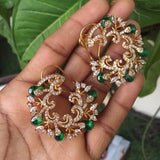 Designer Hoop Earrings Studs - Micron Gold plated - MR Jewels