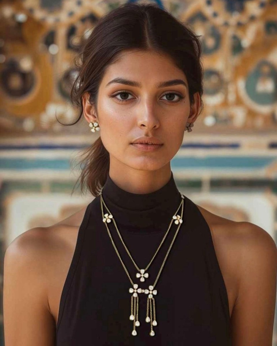 Double Layered Necklace Set - MR Jewels