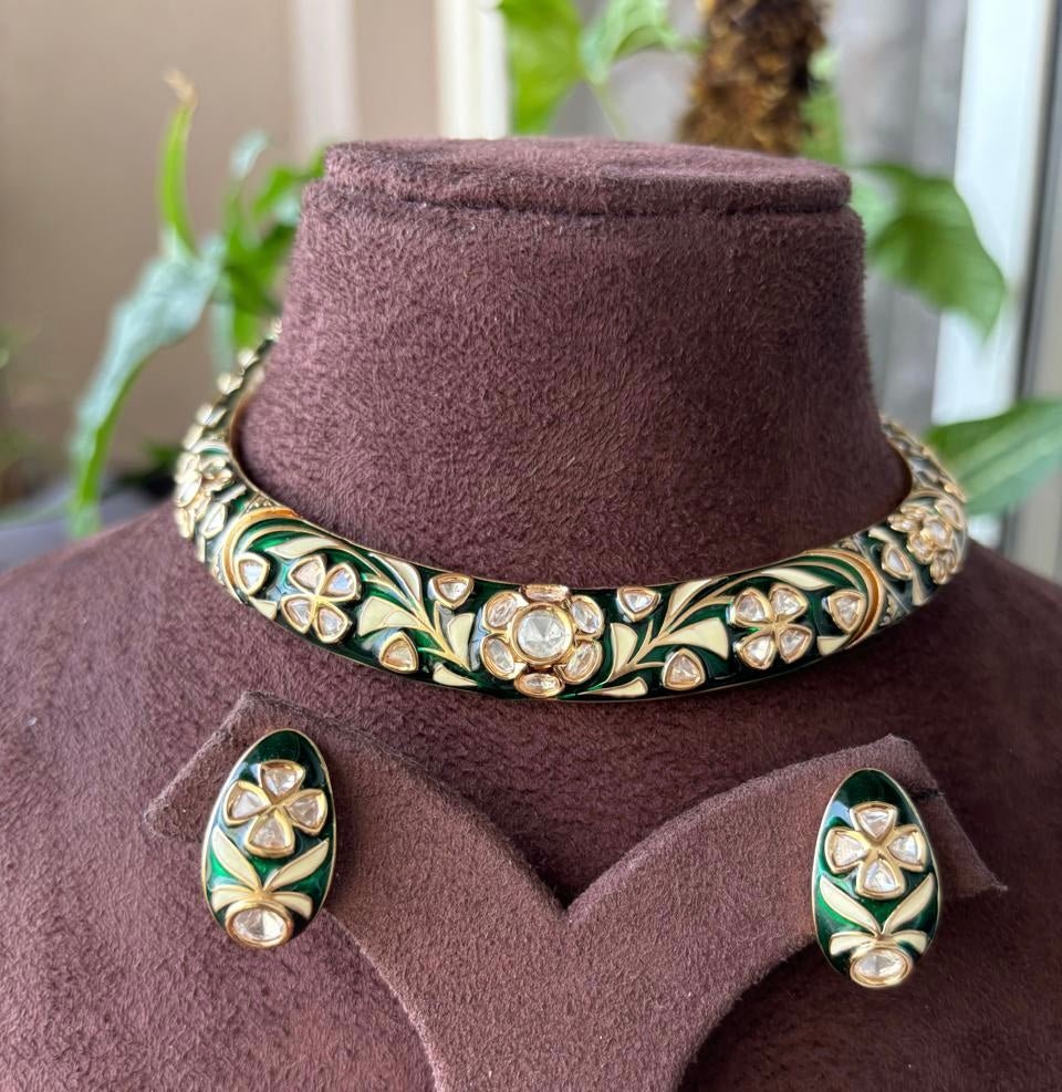 Meenakari Hasli - Premium Quality - MR Jewels