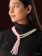 Long Statement Pearl Necklace