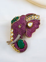 Elephant Statement Brooch – Handcrafted Luxury
