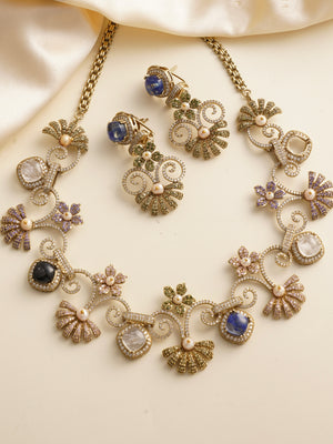 Zara Sabya Victorian necklace set