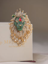 Majestic Lion Luxe Brooch
