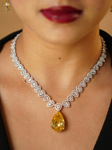 Sunlit Luxe Diamond Yellow Sapphire Set