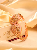 The Saanvika Statement Kada – Emerald & Ruby Edition