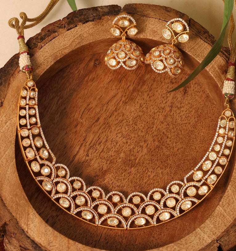 Moissanite Designer Necklace set