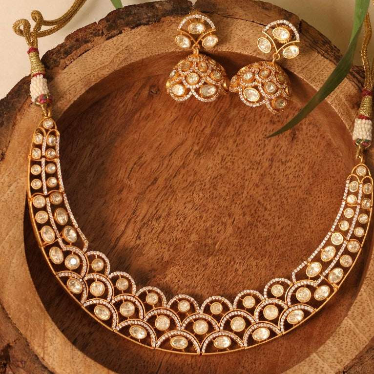 Moissanite Designer Necklace set