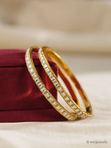 Jadau Kundan Bangles – Pair | Non-Openable