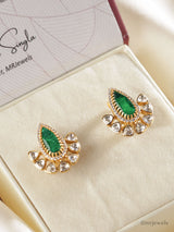 Elegant Moissanite Stud Earrings Screw Back