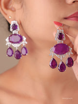 Regal Cascade – Statement Chandelier Long Earrings