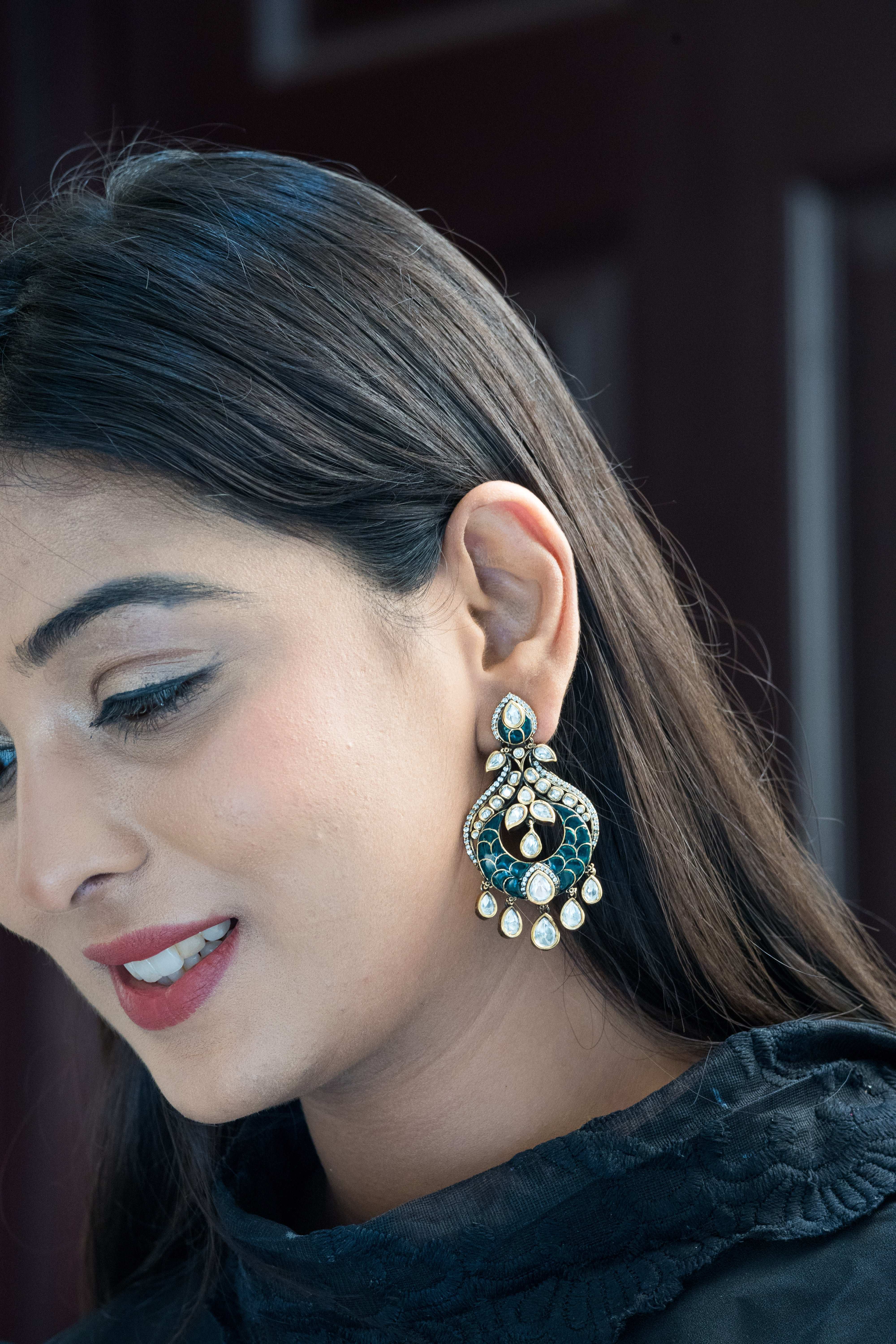 Sophia Polki Kundan Earrings