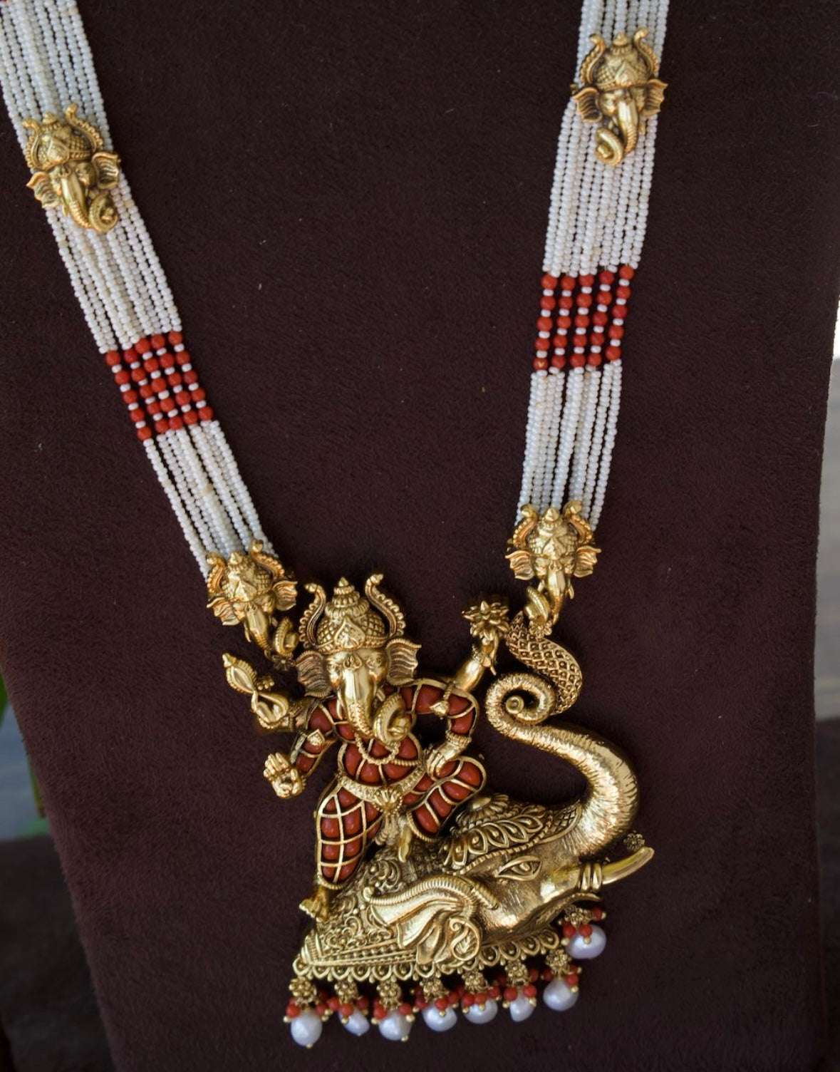 Ganpati Royal Long Necklace Set