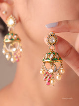 Pearl Drop Dome Jhumkas