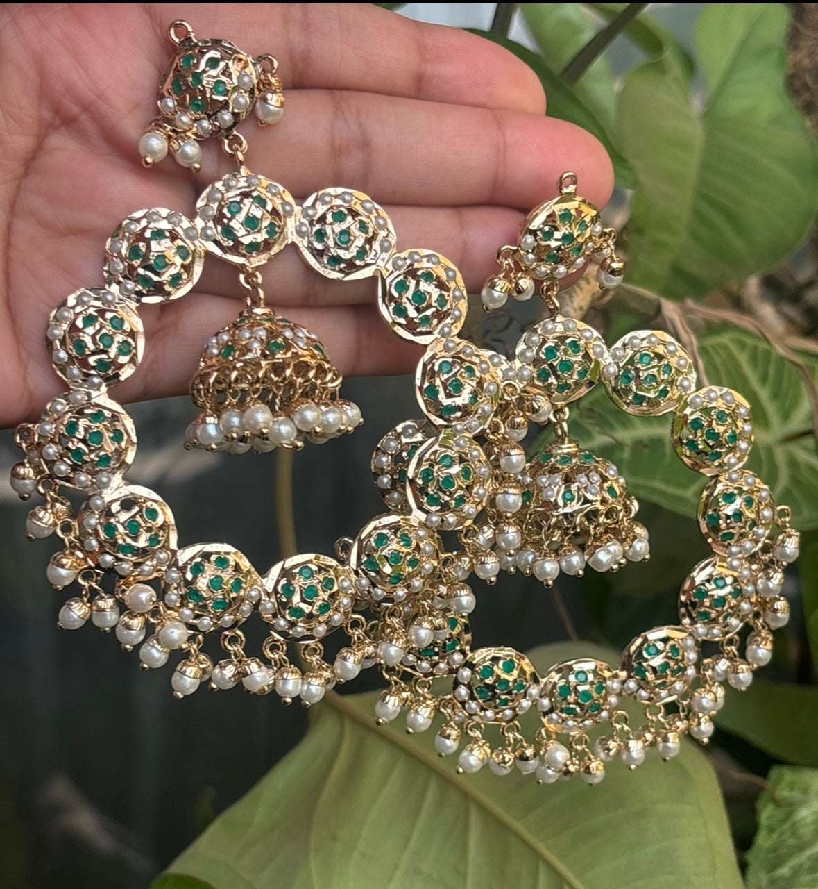 Zoya Jadau Chandbaali with jhumka