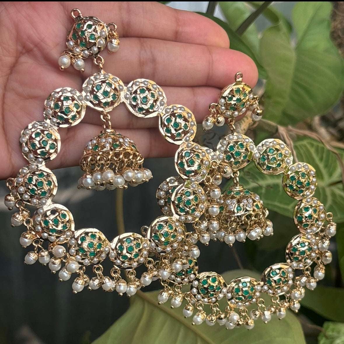 Zoya Jadau Chandbaali with jhumka