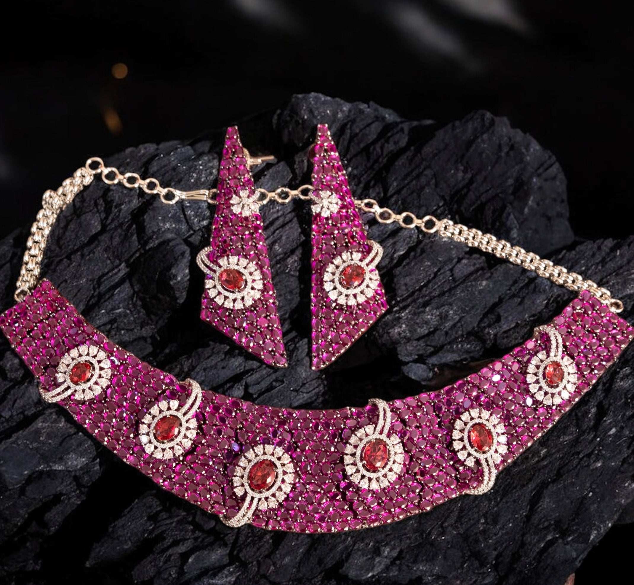 Luxe Celeste – Diamond Choker Set