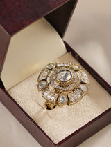 Statement Polki Ring- Adjustable Size