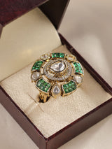 Statement Polki Ring- Adjustable Size