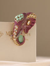 Elephant Statement Brooch – Handcrafted Luxury