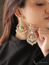 Noor-e-Afroz Meenakari Chand Jhumkas