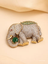 Regal Elephant Brooch – Symbol of Strength & Elegance