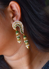 Aaliya Double Jhumka Indian Polki Earring