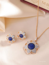 Flower Pendant with lovely earrings