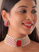 Veha Statement  Pearl Choker Set