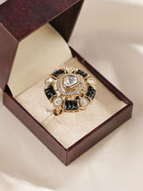 Statement Polki Ring- Adjustable Size