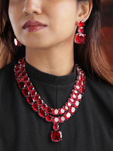 Regalia Statement Double Layered Necklace Set