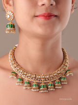 Royal Hasli Kundan Pearl Drop Necklace Set