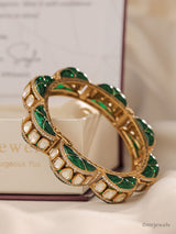Heritage Moissanite Meenakari Kada